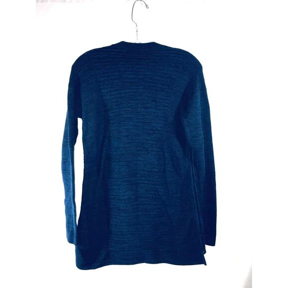Ellen Tracy Admiral Blue Long Sleeve Textured Sweater M - Picture 2 of 4